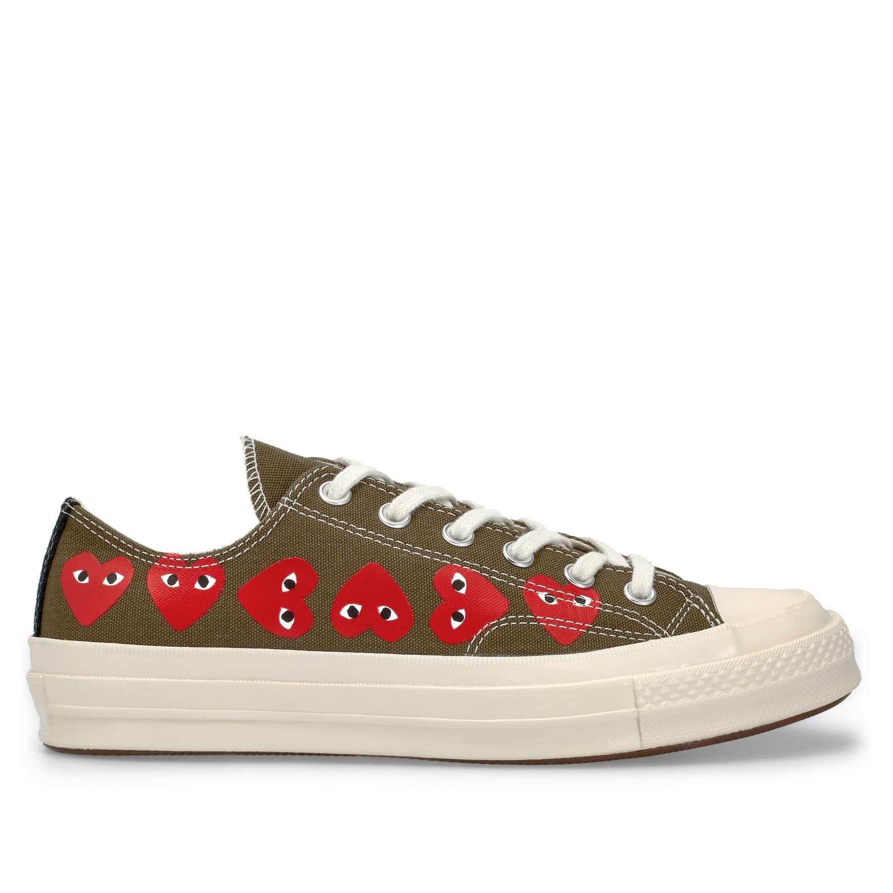 cdg converse low multiple hearts