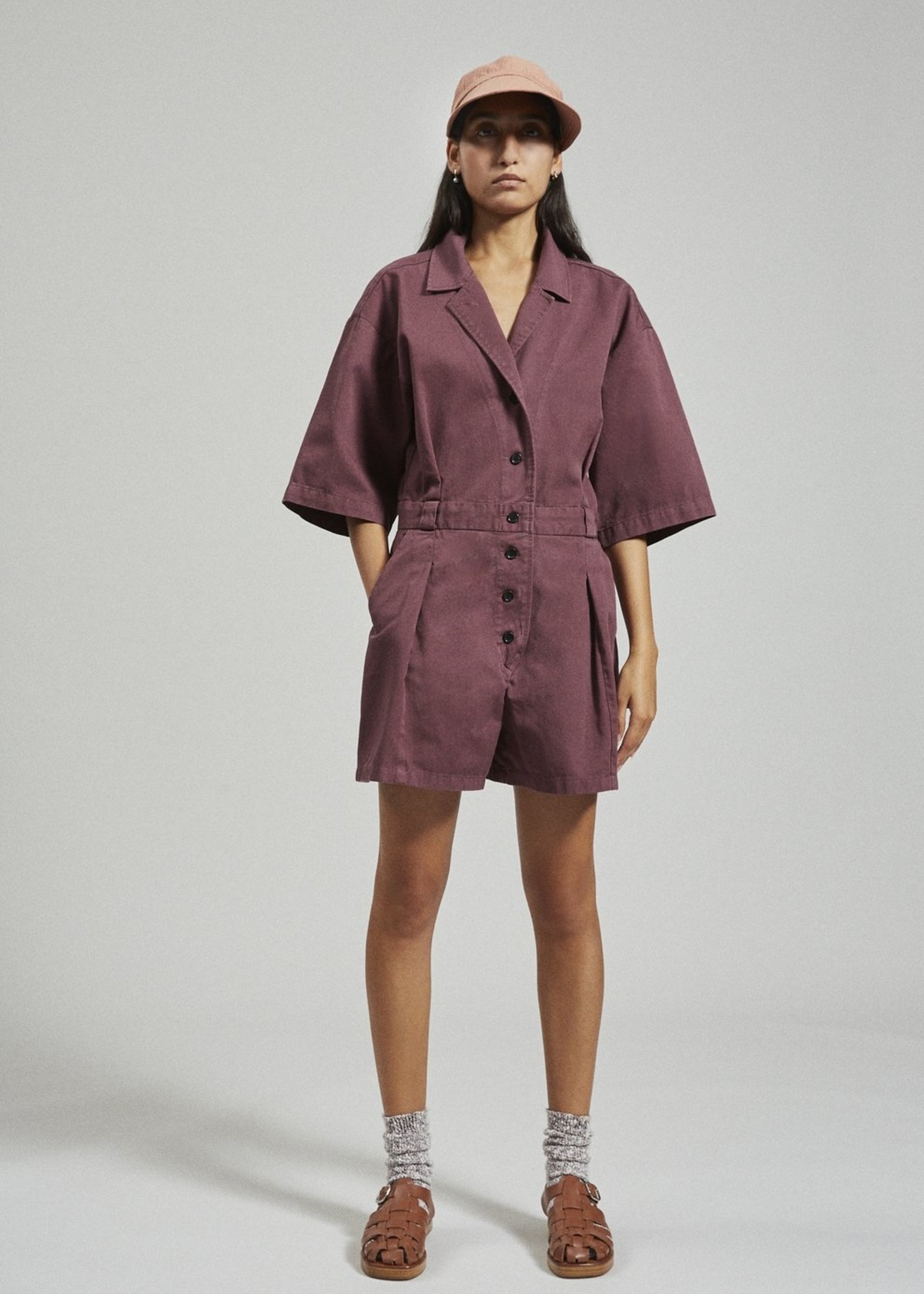 Rachel Comey Larch Shortsuit in Clay