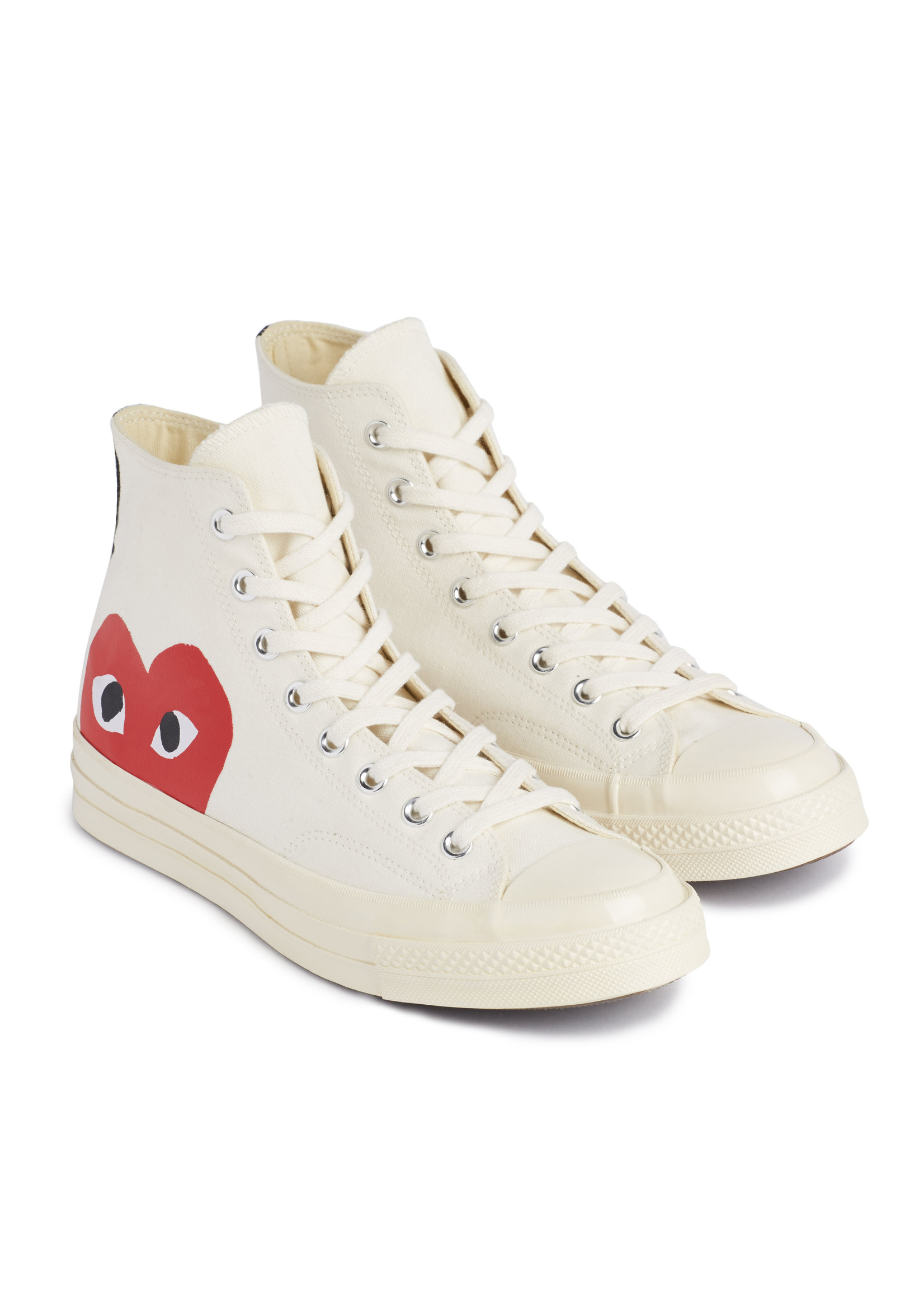 Converse blancas 2025 comme des garcons