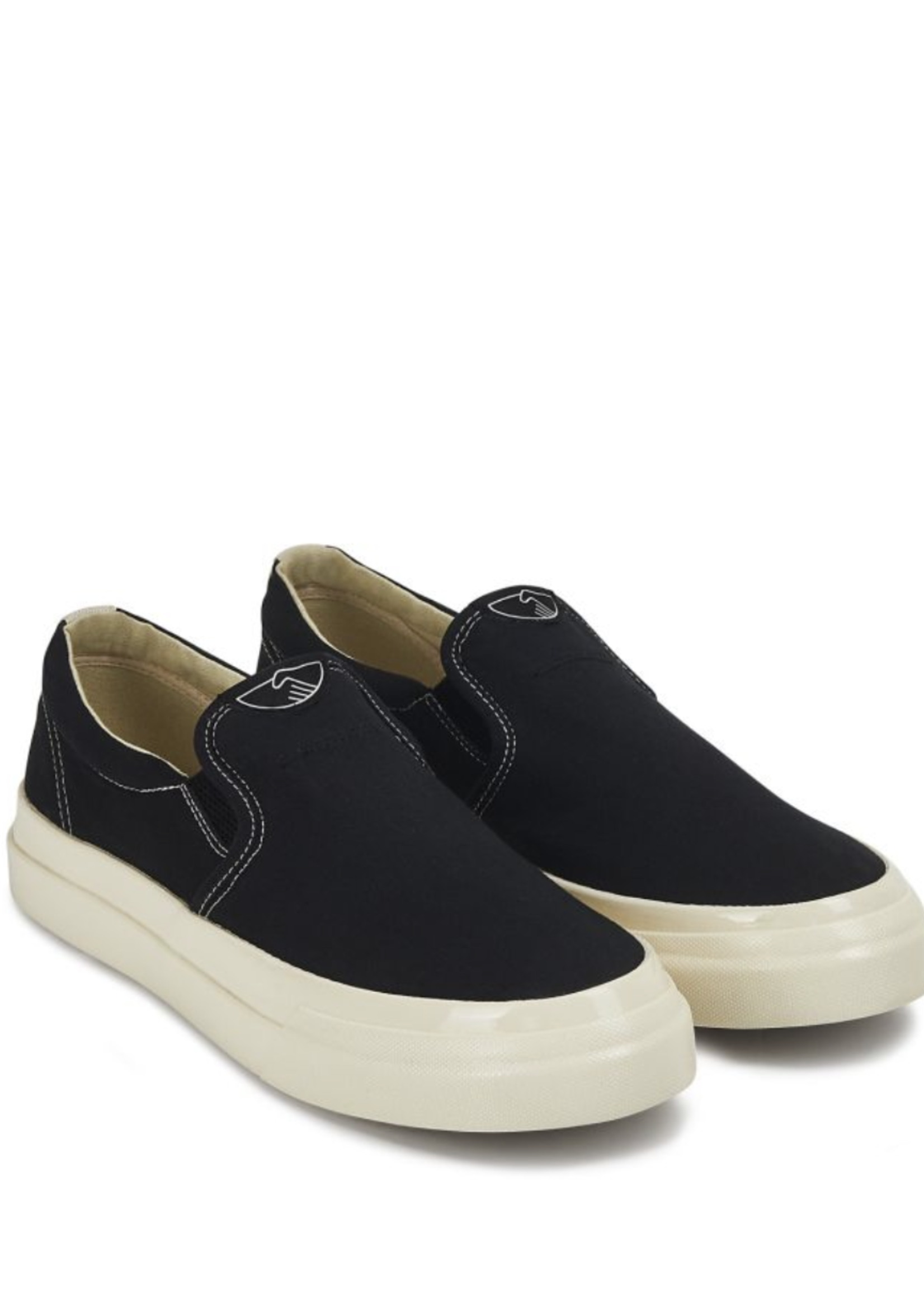 Stepney Workers Club Lister Slip-on in Black Canvas