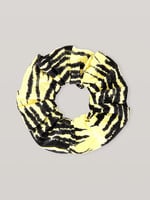 GANNI Scrunchie in Pale Yellow Print