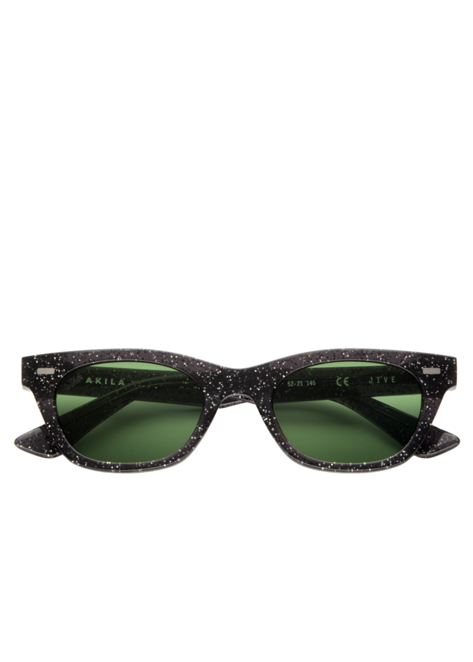PLEASURES AKILA X PLEASURES Method Sunglasses in Black Sparkle