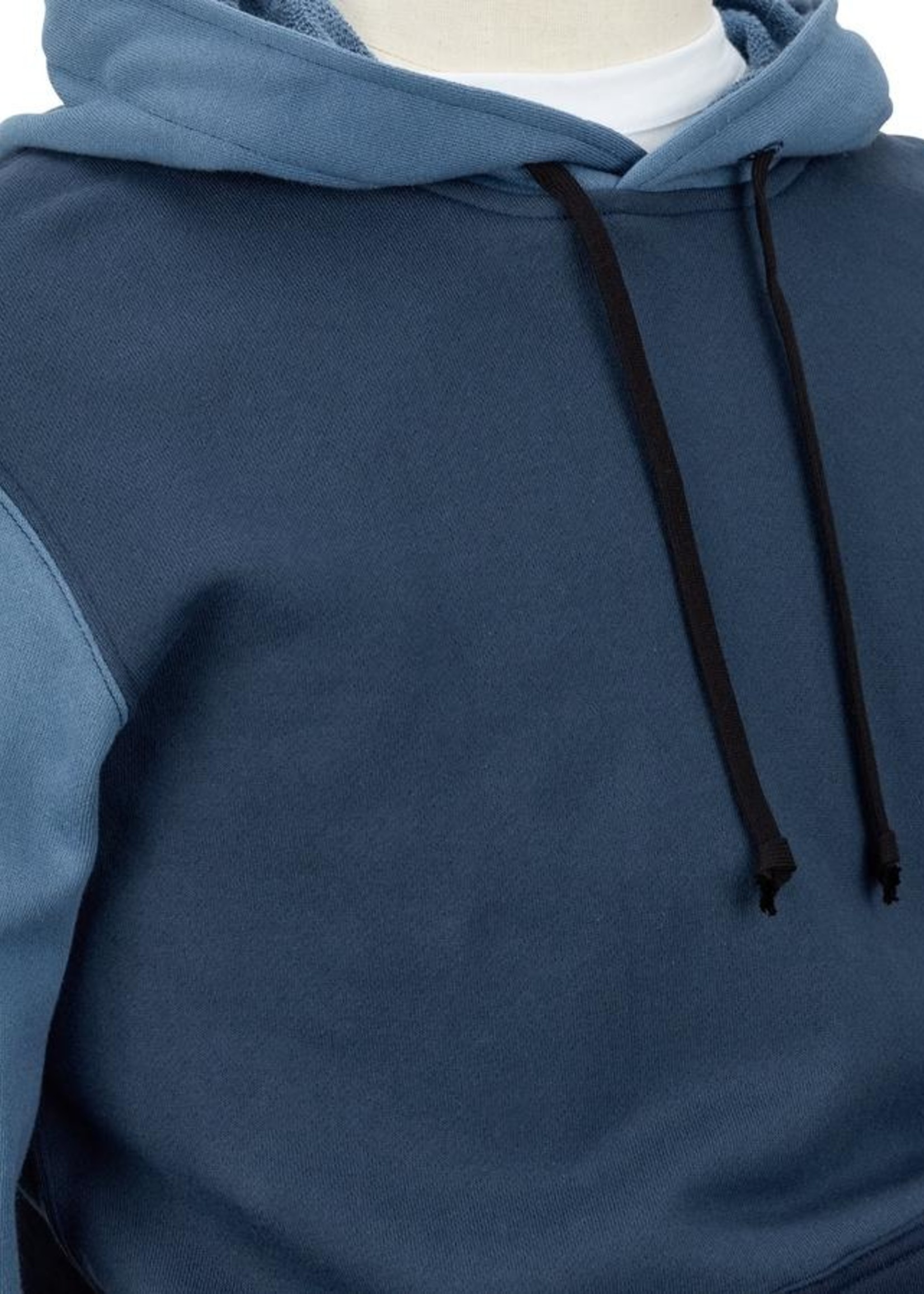 COMME des GARÇONS SHIRT Color Block Hooded Sweatshirt in Blue