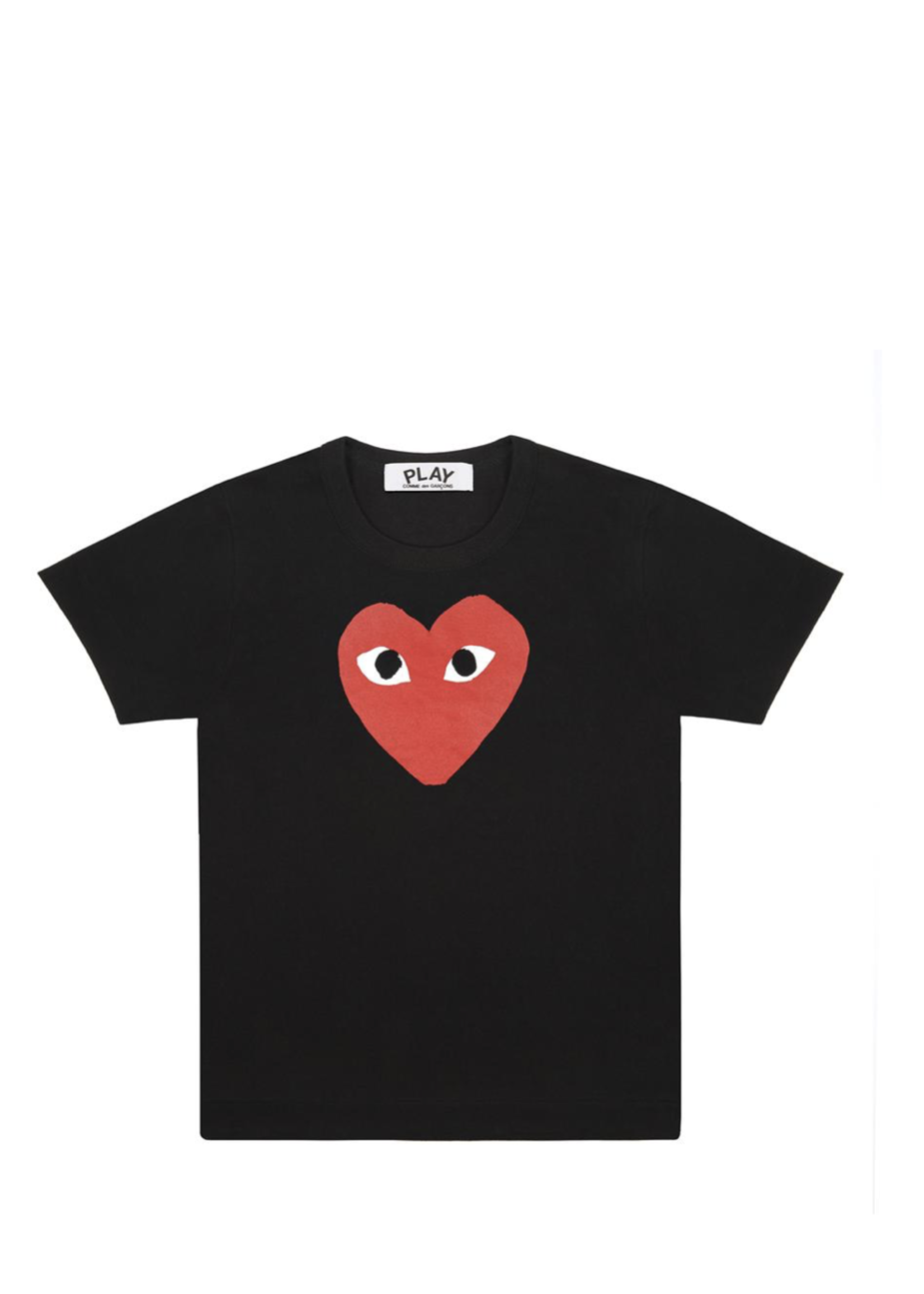COMME des GARÇONS PLAY Big Red Heart Logo T-shirt on Black