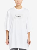 MM6 MAISON MARGIELA Genderless Grid Logo Oversized T-shirt in White
