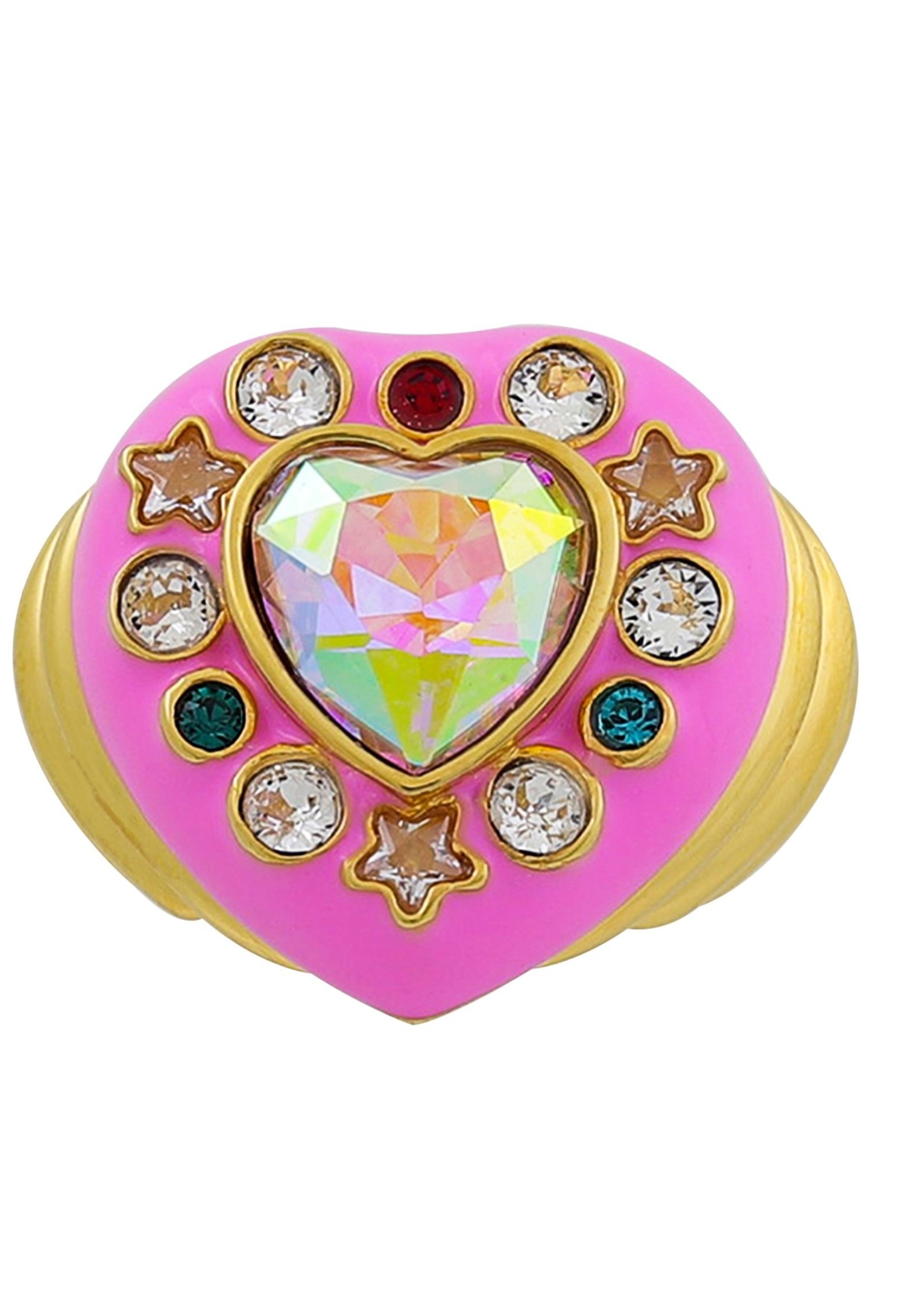 July Child The Cosmic Girl Ring in Pink and Gold