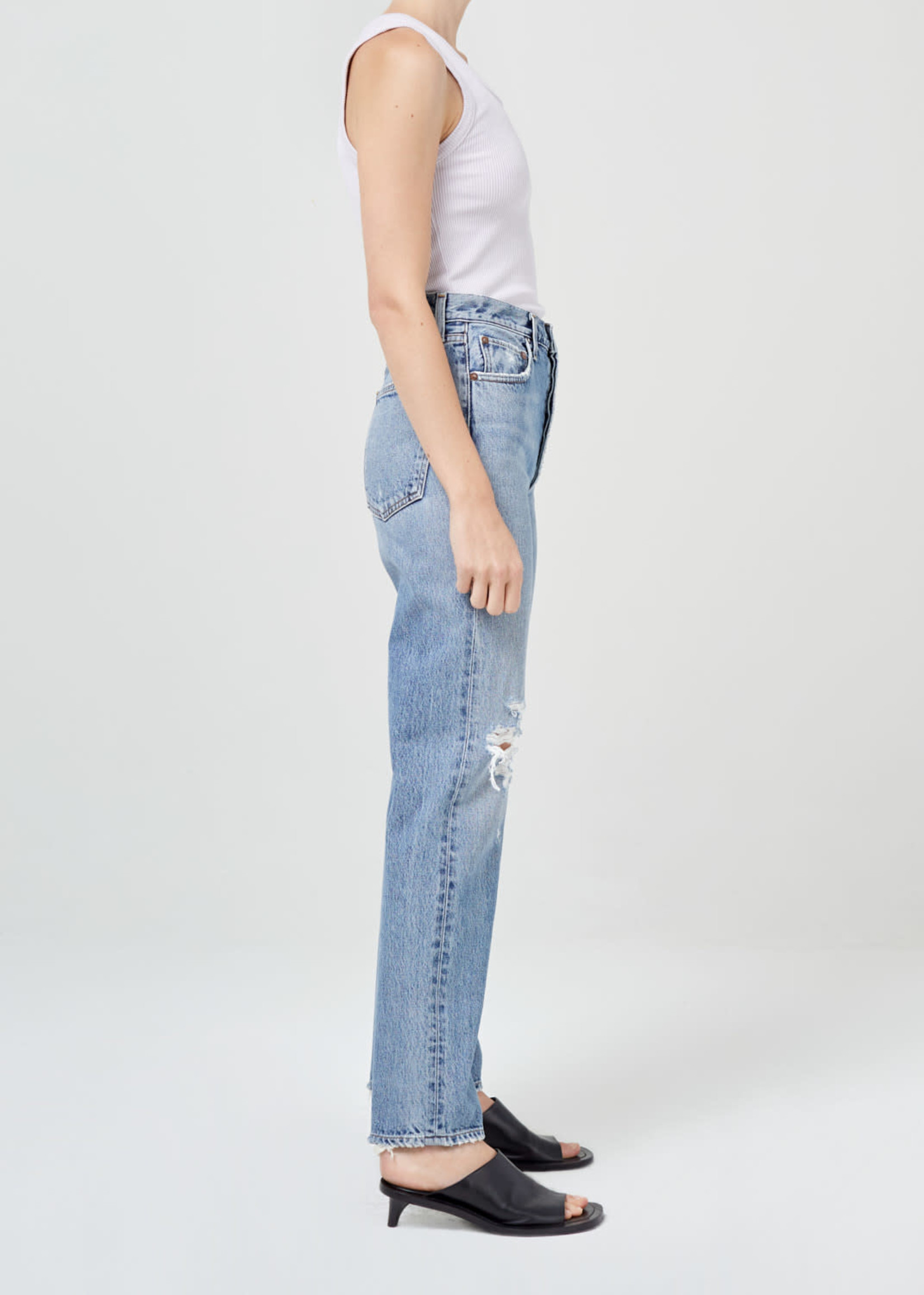 AGOLDE 90's Pinch Waist High Rise Straight Jean in Rule - NOW OR NEVER