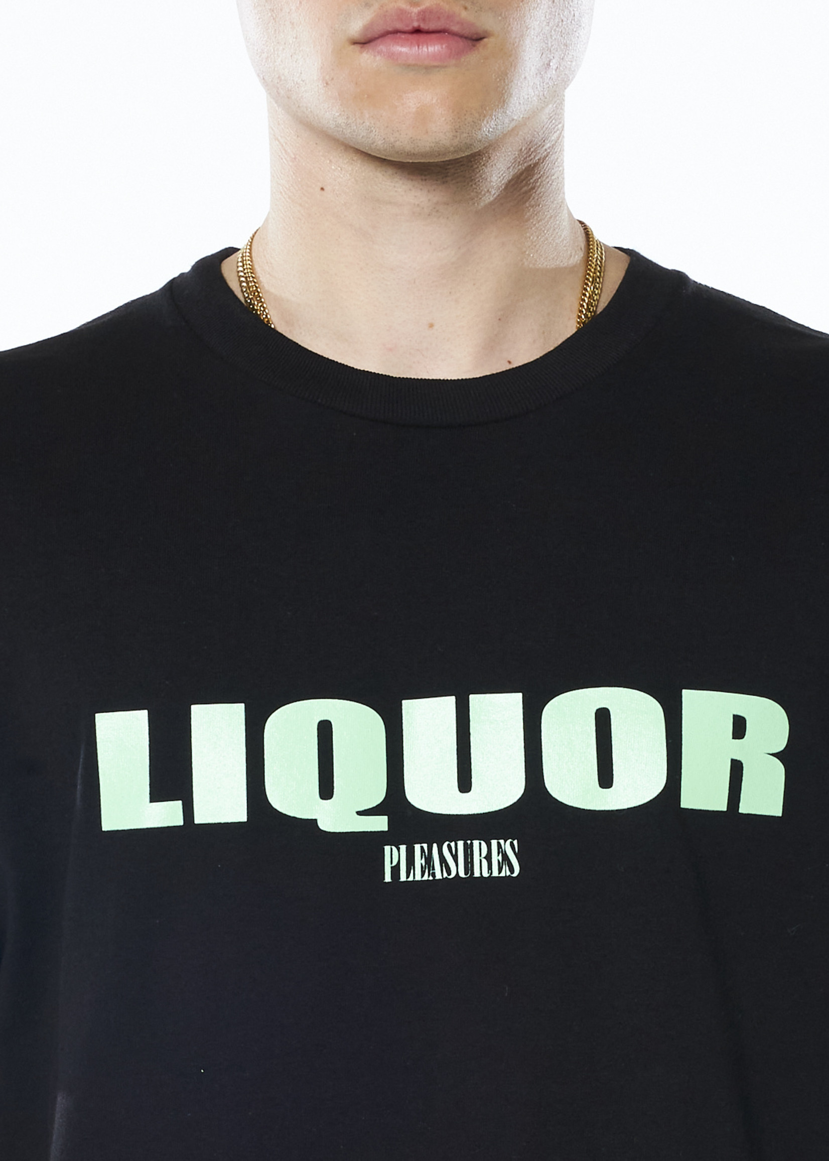 PLEASURES Liquor T-shirt in Black