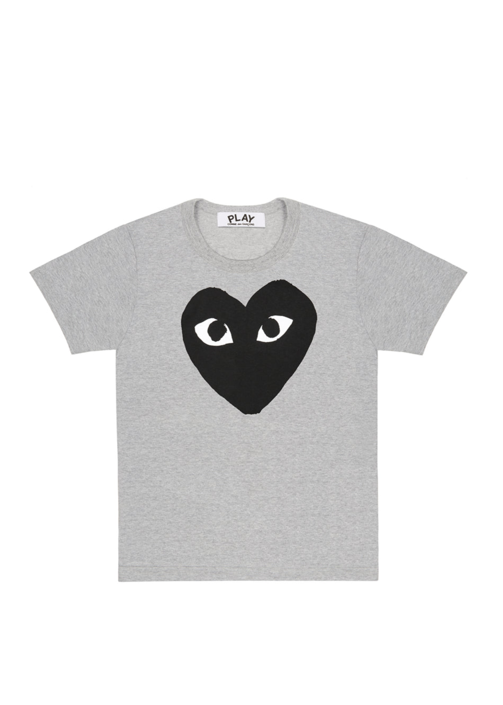 COMME des GARÇONS PLAY Black Heart on Heather Grey T-shirt
