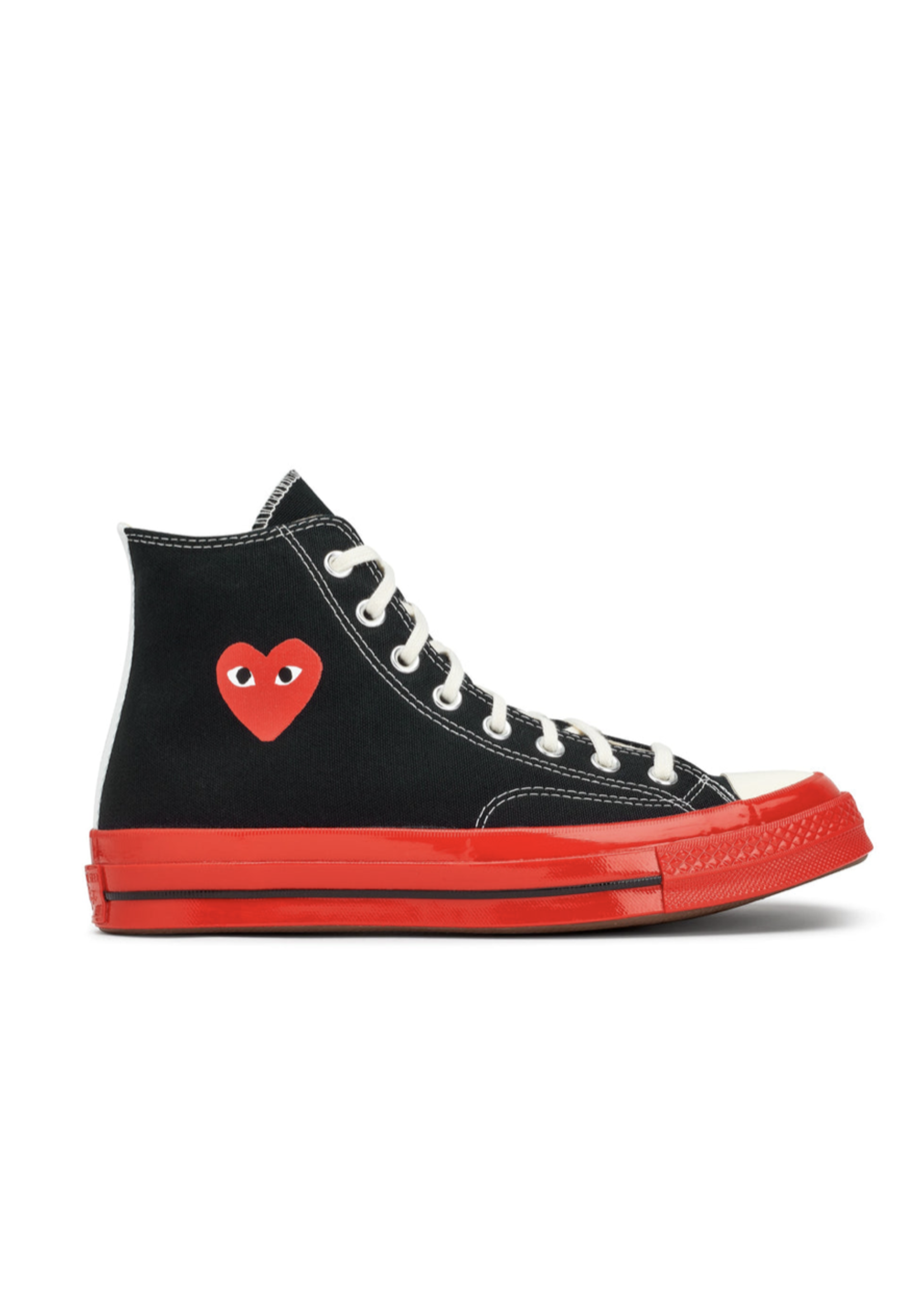 Jo da Information gennemse Comme des Garçons Converse High Tops Black and Red - NOW OR NEVER