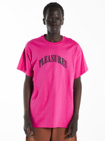 PLEASURES Surprise Logo T-shirt in Pink