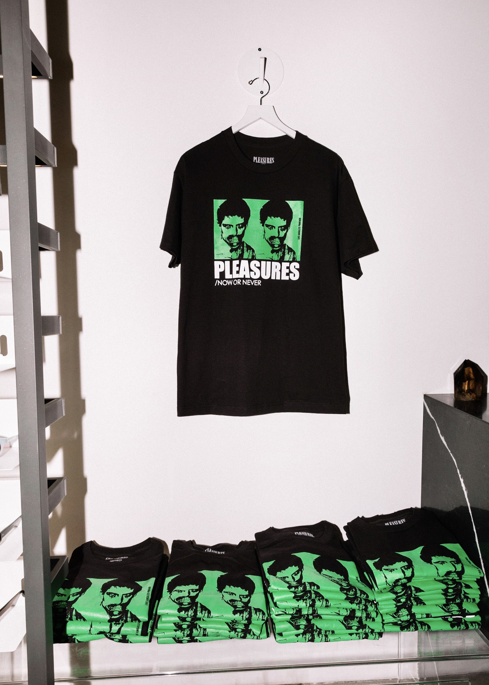 PLEASURES PLEASURES X NOW OR NEVER Limited Edition T-shirt