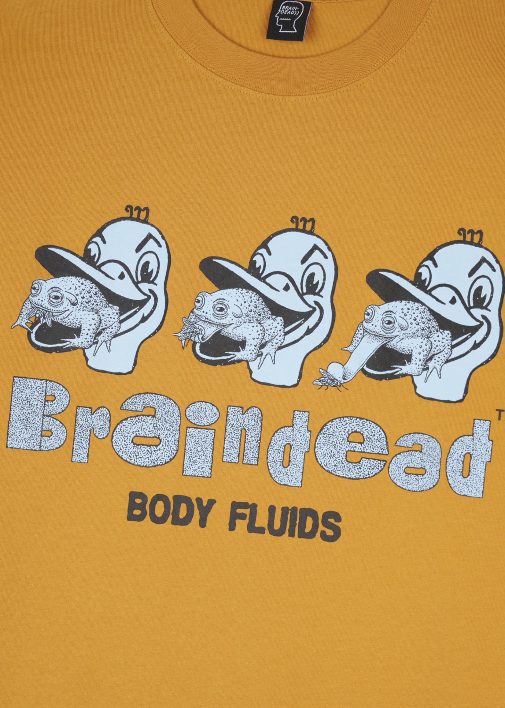 Brain Dead Body Fluids T-shirt in Brown
