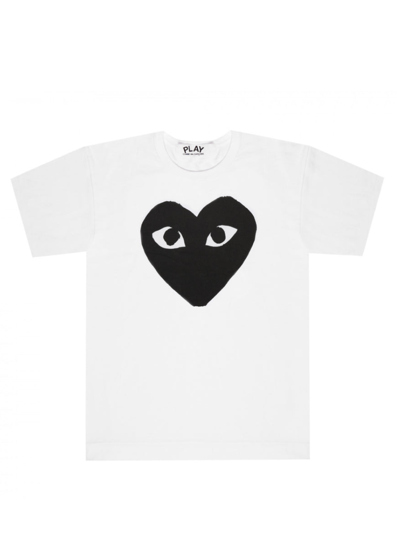 COMME des GARÇONS PLAY Classic Black heart on White T-shirt