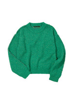 ANDERSSON BELL Curve Seam Sweater in Green