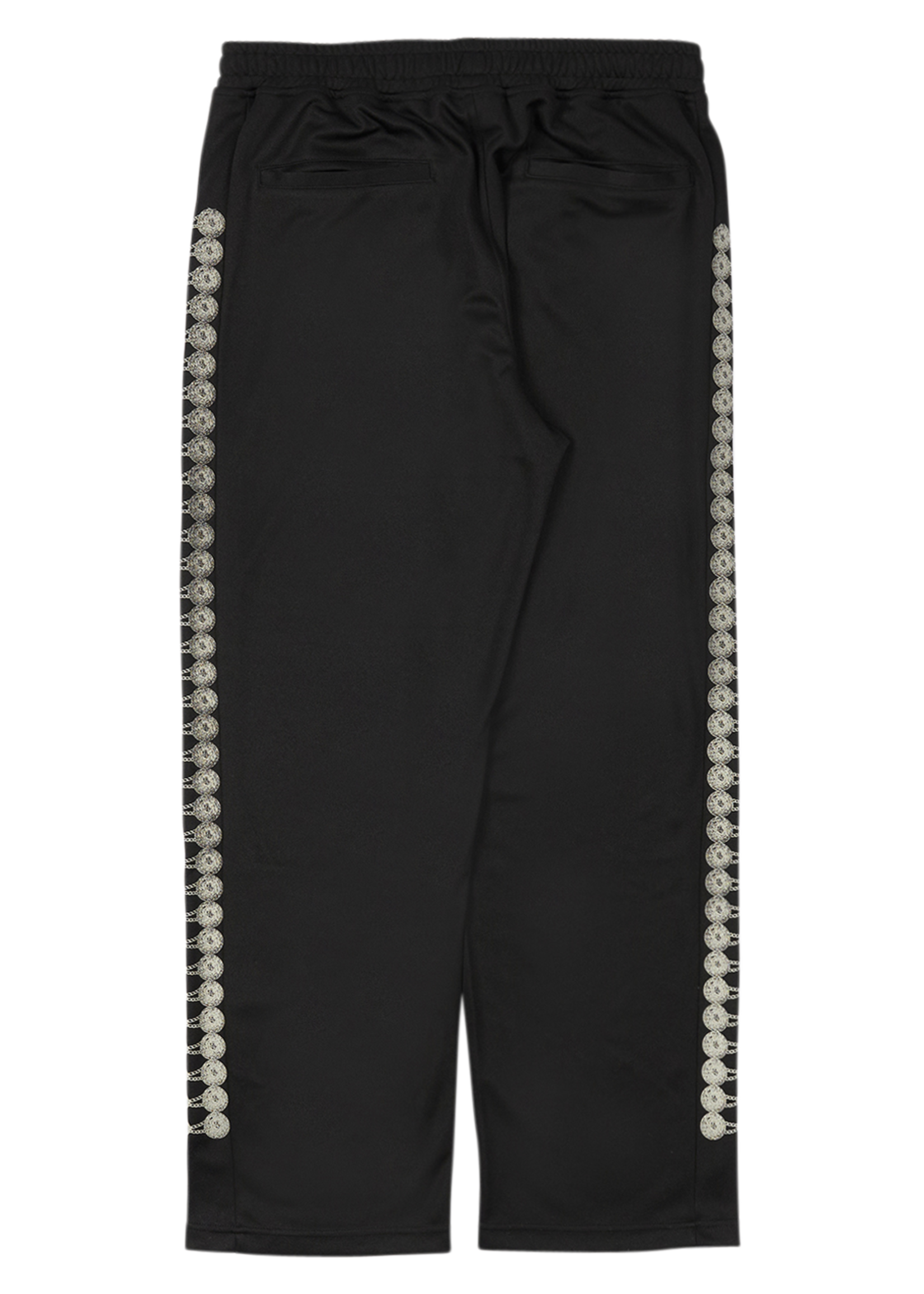 PLEASURES Button Track Pant in Black