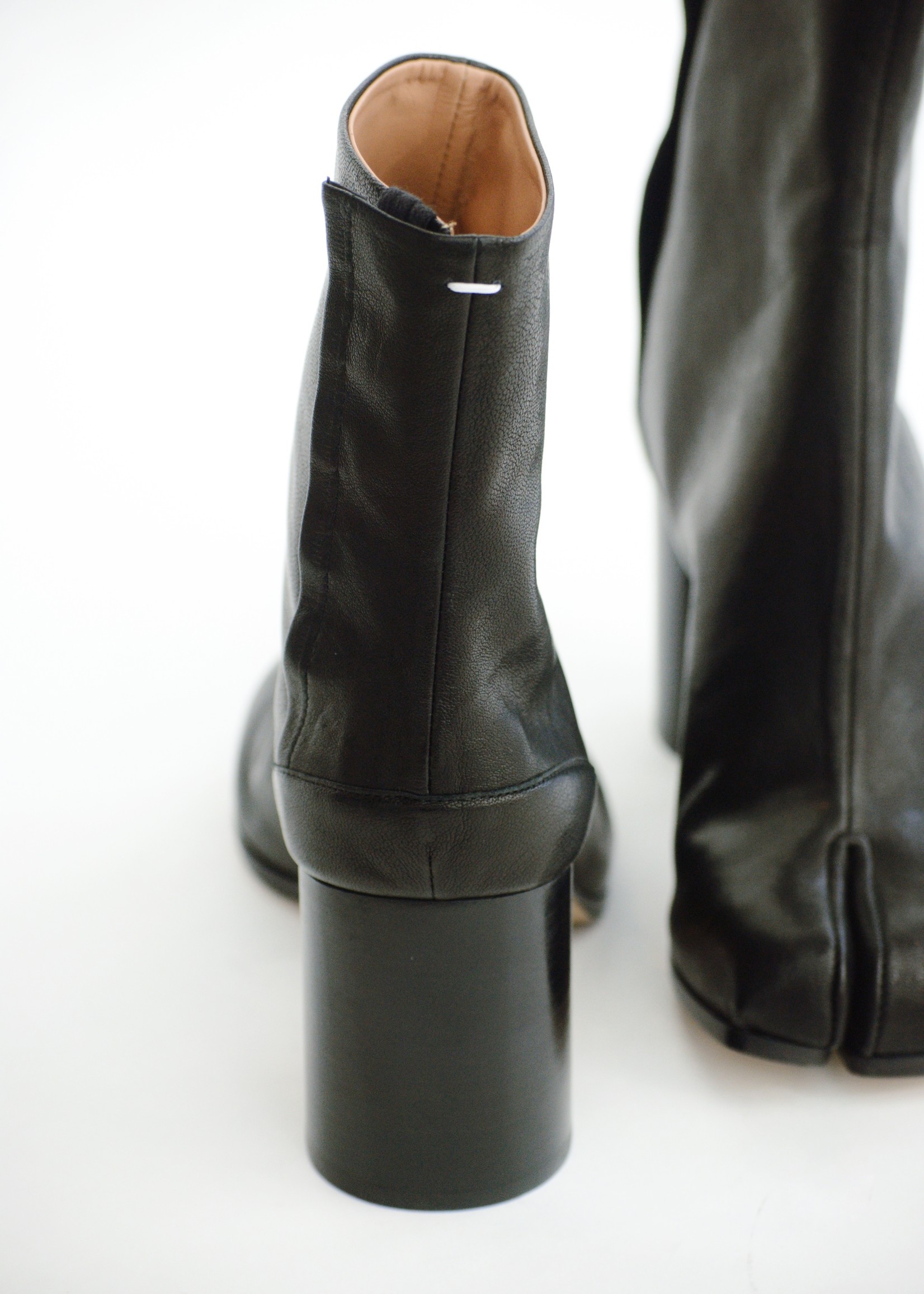 Maison Margiela Tabi leather boots - Black