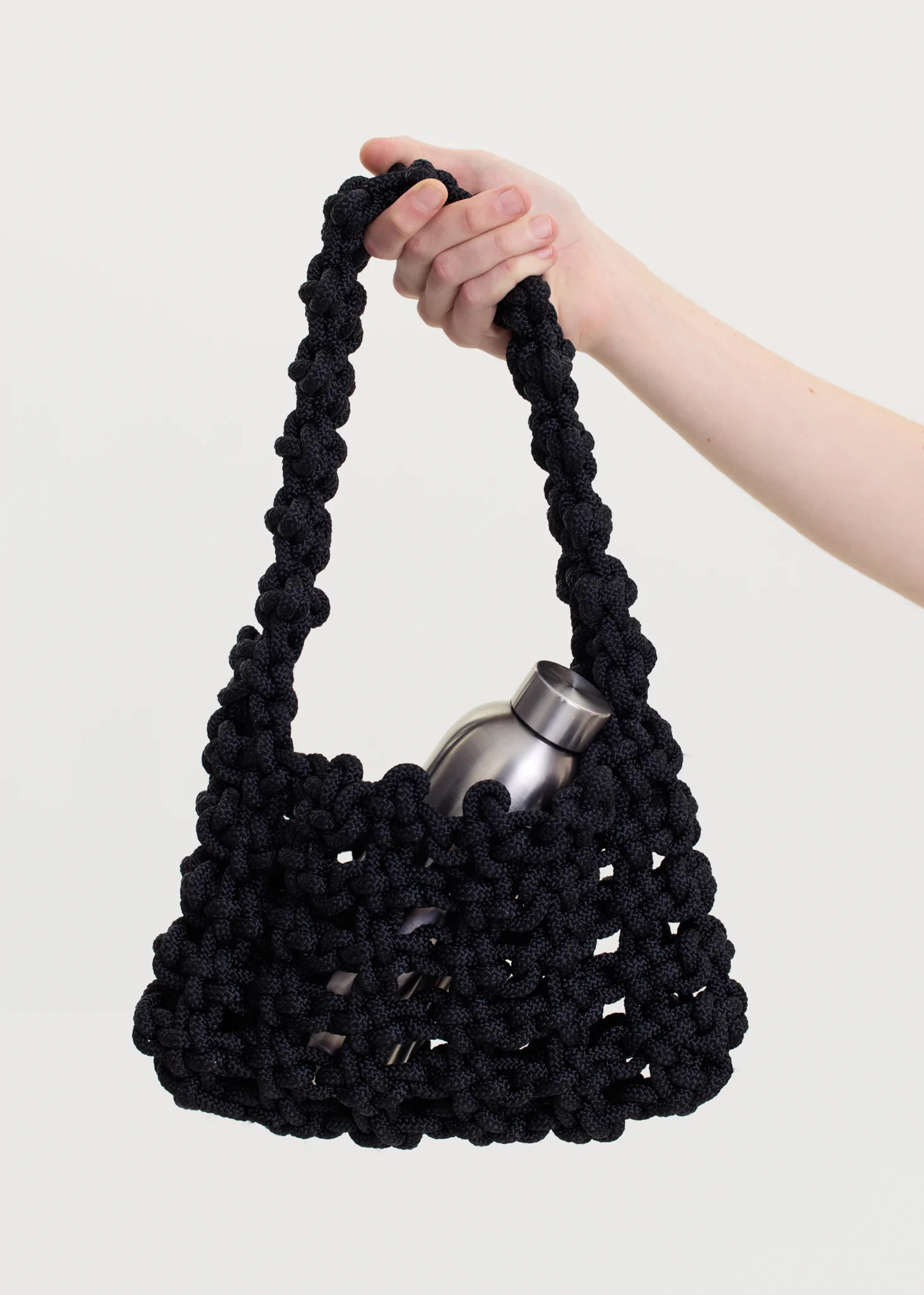 KARA Knot Armpit Bag in Black