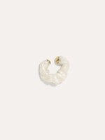 Completedworks Ruffle Resin Ear Cuff in White