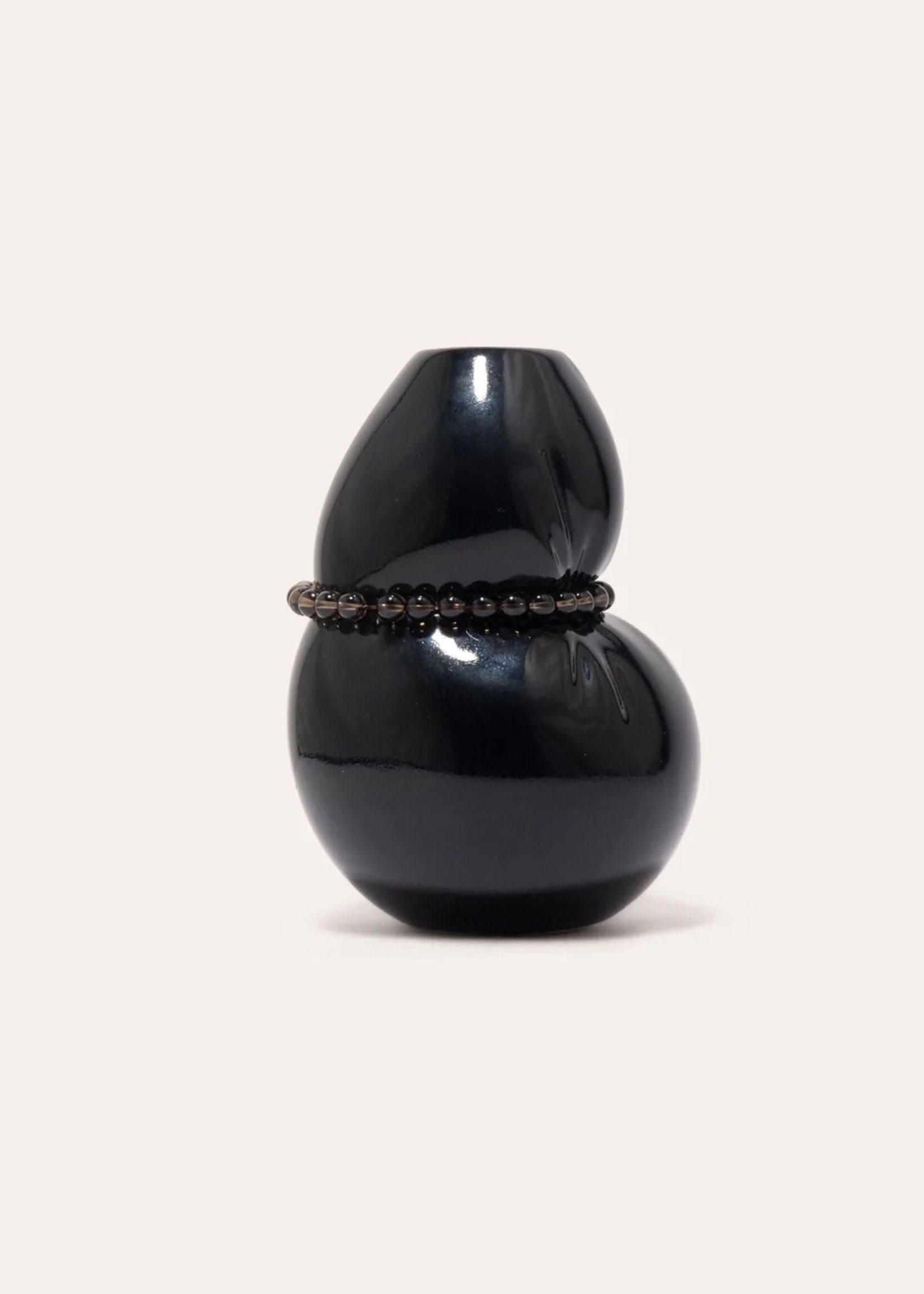 Completedworks Squeezed Vase in Gloss Black with Onyx