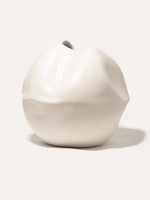 Completedworks Crumpled Round Vase in Matte White