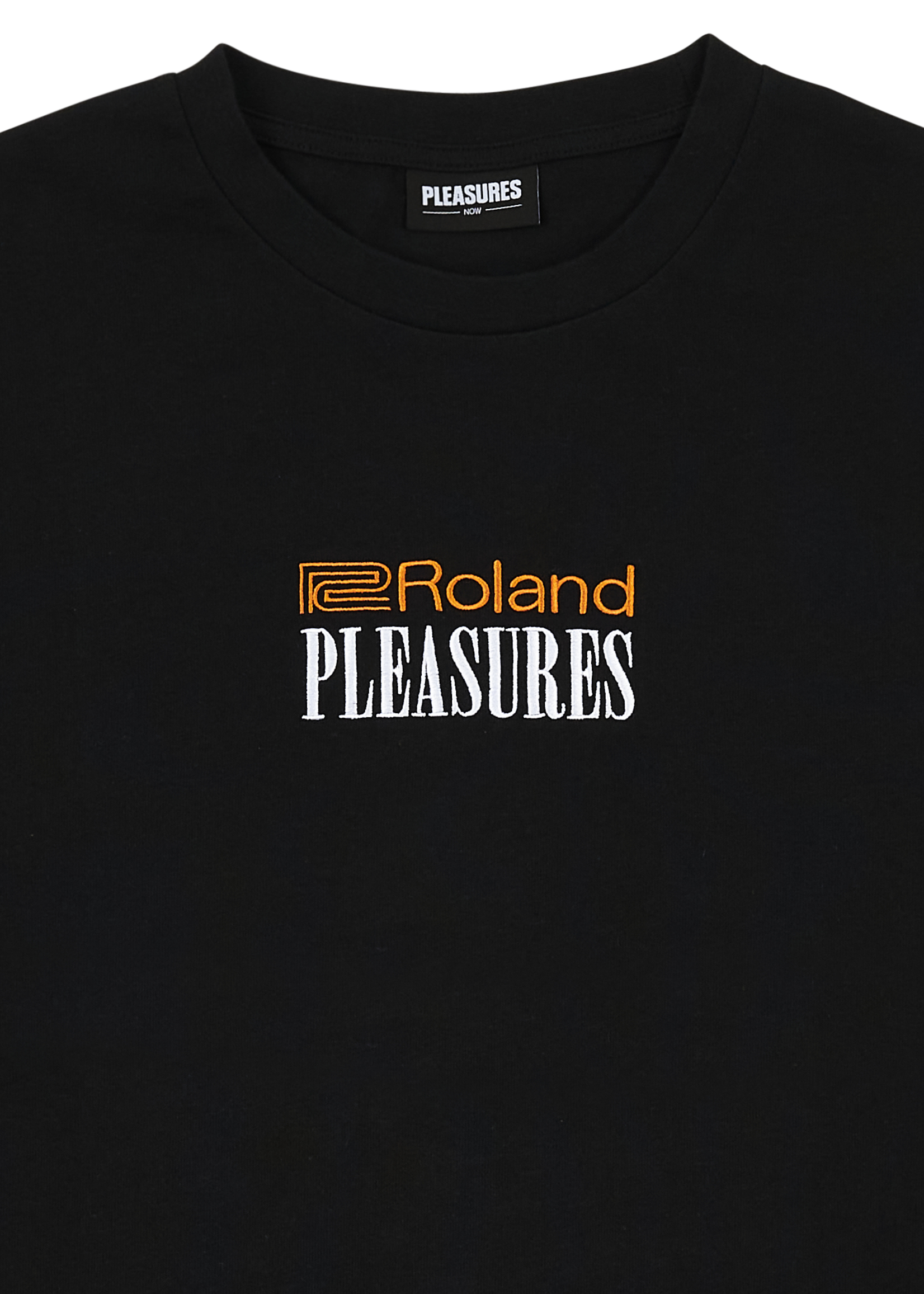 PLEASURES X Roland Heavyweight T-shirt in Black