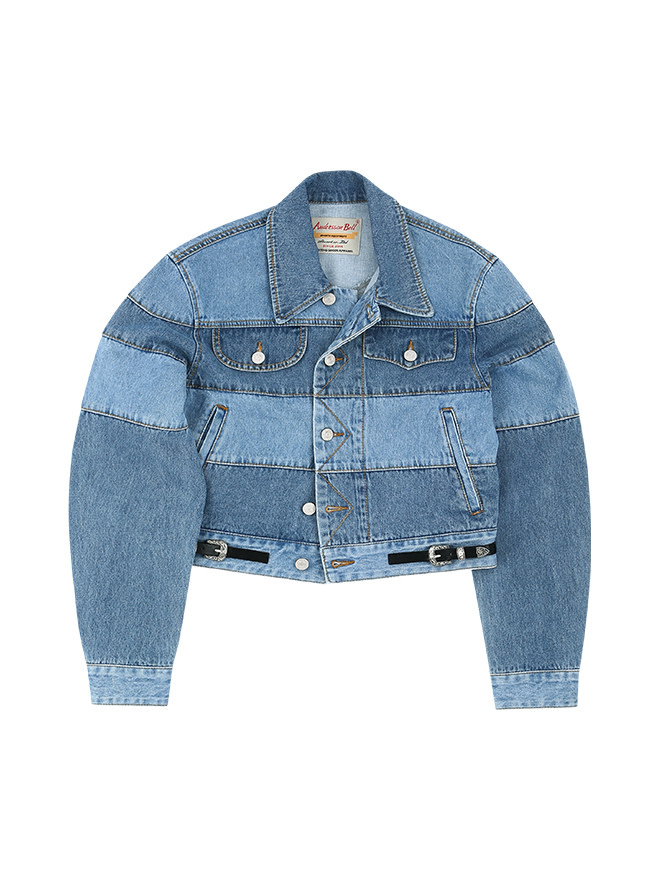 Andersson Bell Patchwork Panel Denim Jacket in Indigo - NOW OR