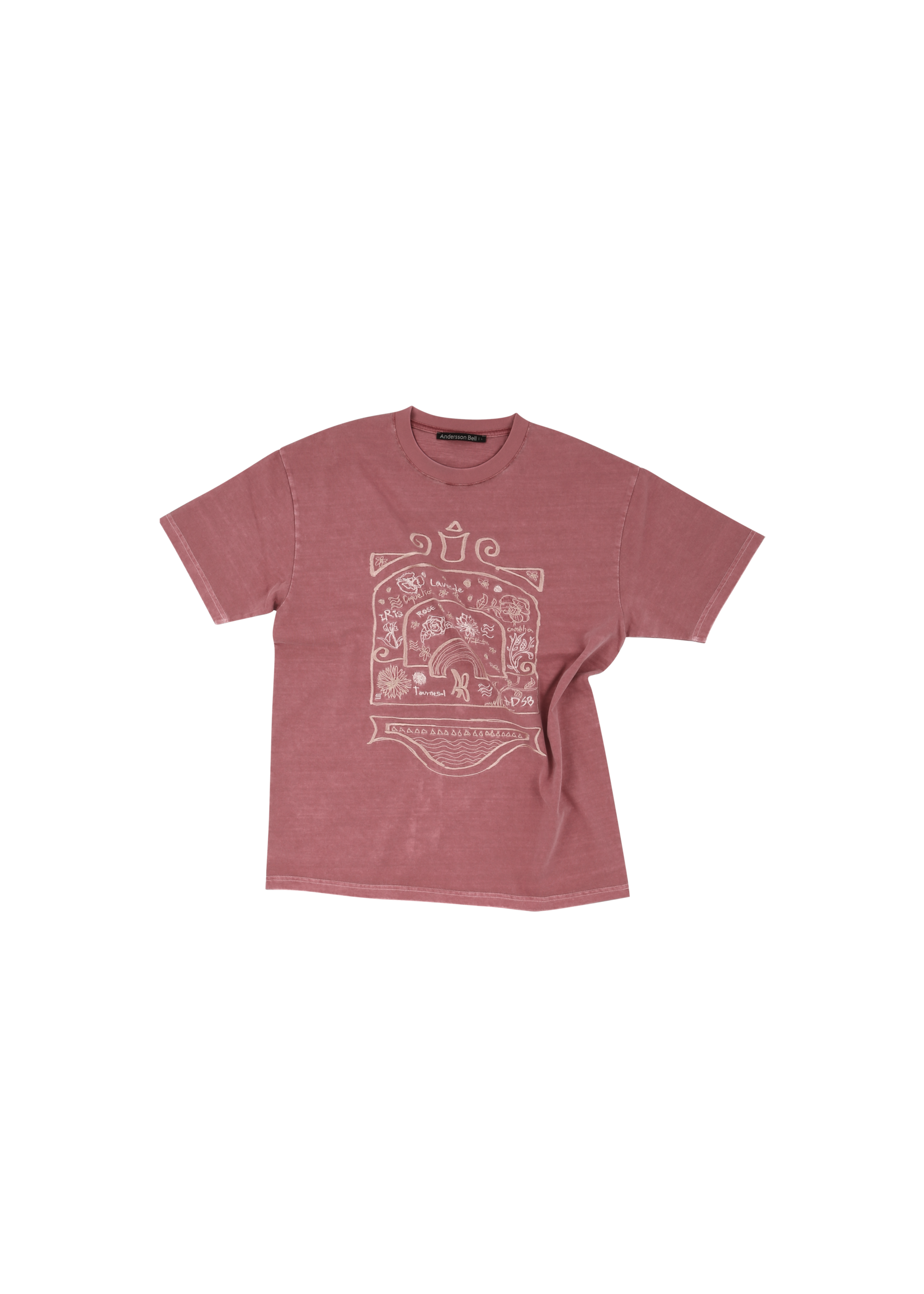 ANDERSSON BELL Flower Palace T-shirt in Red