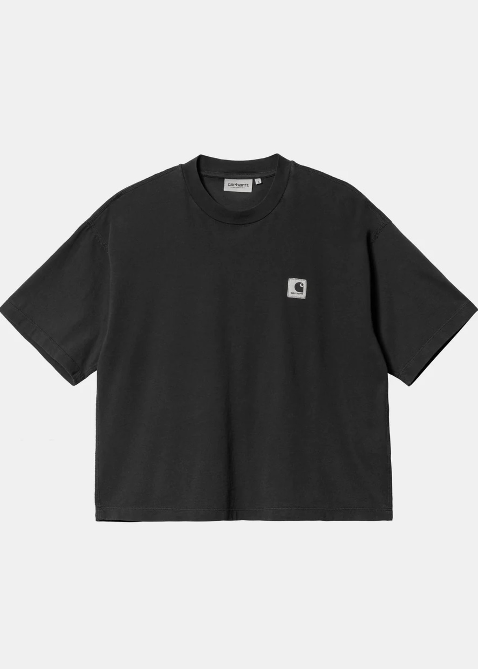 Carhartt Work In Progress Women's Cropped Tacoma Tee in Washed Black