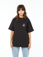 HONEY FUCKING DIJON X BASQUIAT Logo Tee in Black