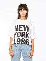 HONEY FUCKING DIJON New York 1986 Cropped T-shirt in White