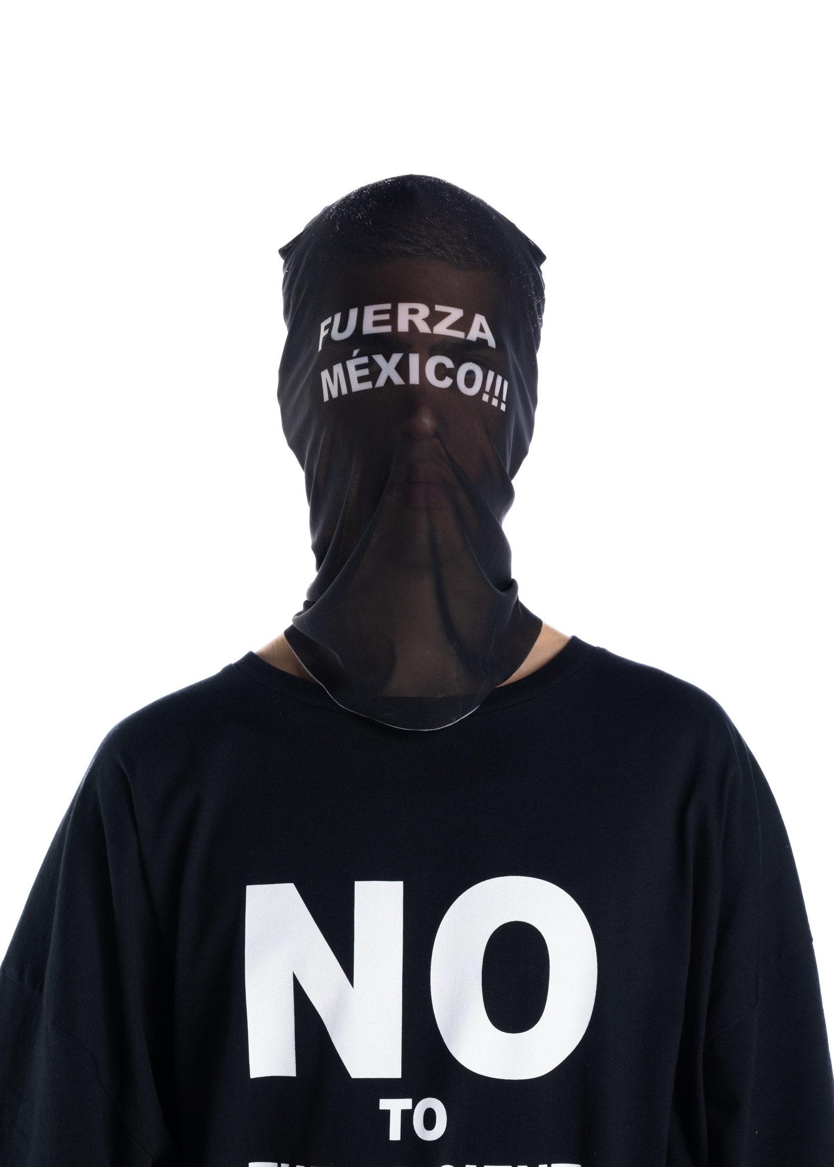 LIBERAL YOUTH MINISTRY Fuerza Mexico Mesh Balaclava in Black