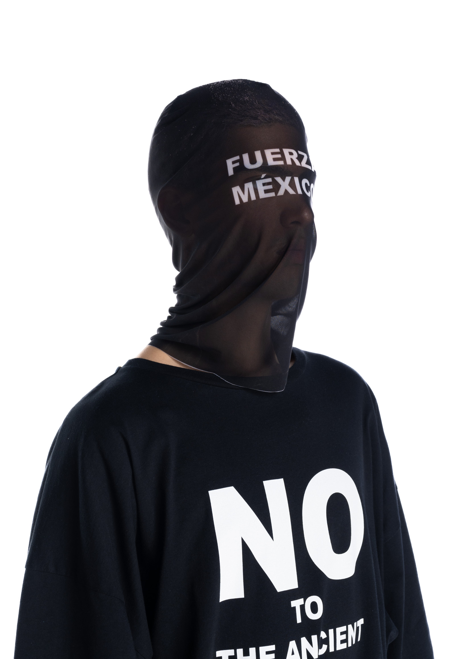 LIBERAL YOUTH MINISTRY Fuerza Mexico Mesh Balaclava in Black