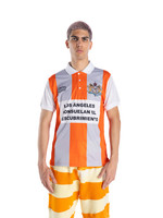 LIBERAL YOUTH MINISTRY Football Polo Jersey in Orange