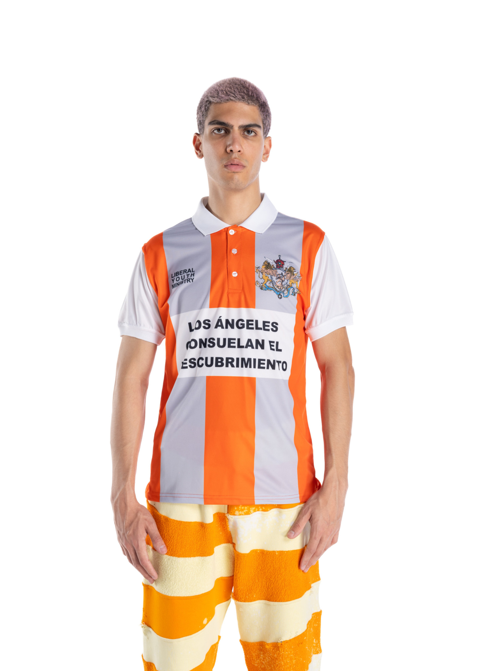 LIBERAL YOUTH MINISTRY Football Polo Jersey in Orange