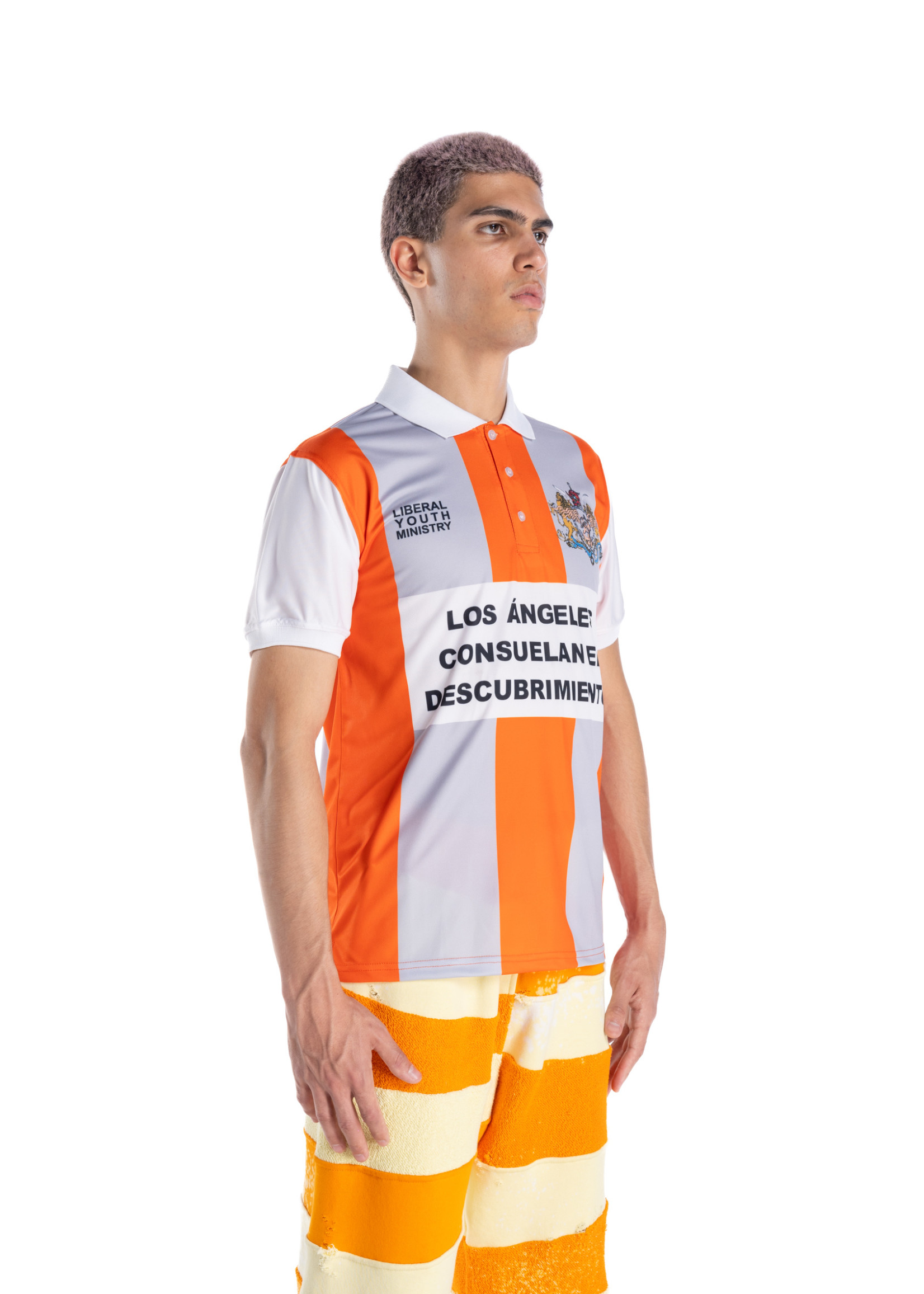 LIBERAL YOUTH MINISTRY Football Polo Jersey in Orange