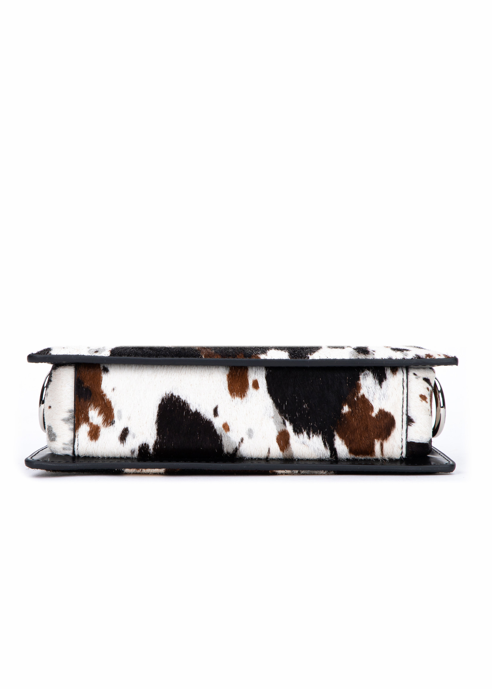 LUAR SMALL ANA BAG IN ABSTRACT COW PRINT PONY HAIR