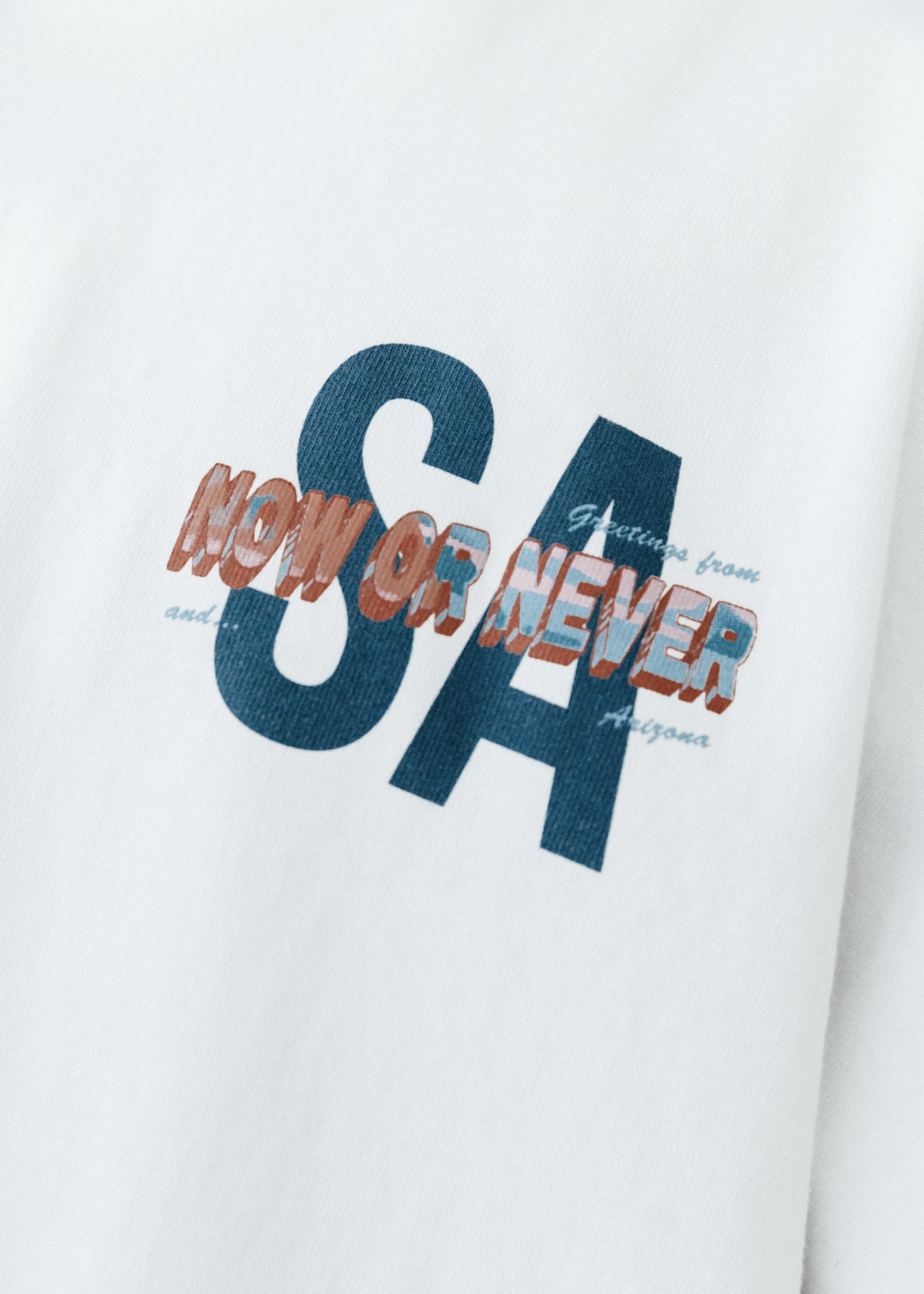 SEBASTIEN AMI SA X Now or Never Desert Smock Tee in Blanc