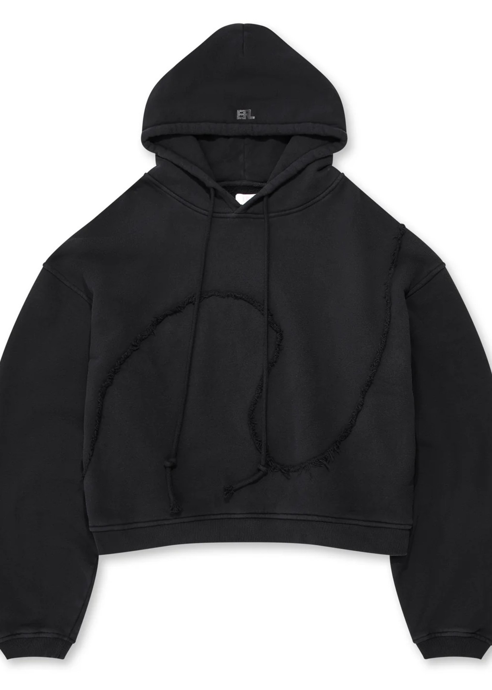 ERL Premium Swirl Hoodie in Black