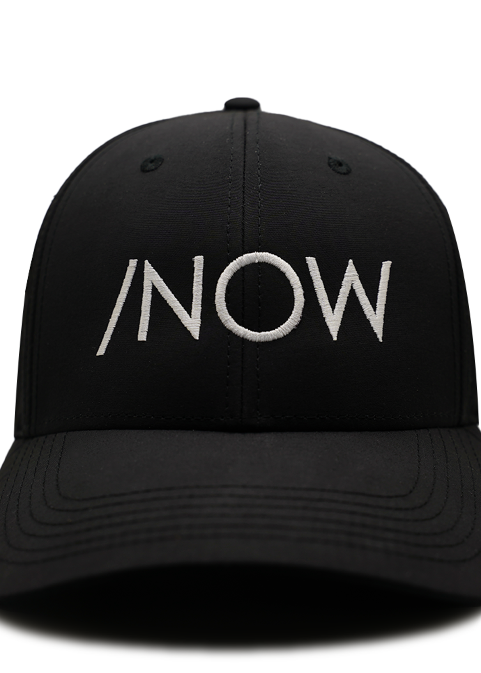 /NOW or NEVER /NOW Nylon Baseball Cap in Black