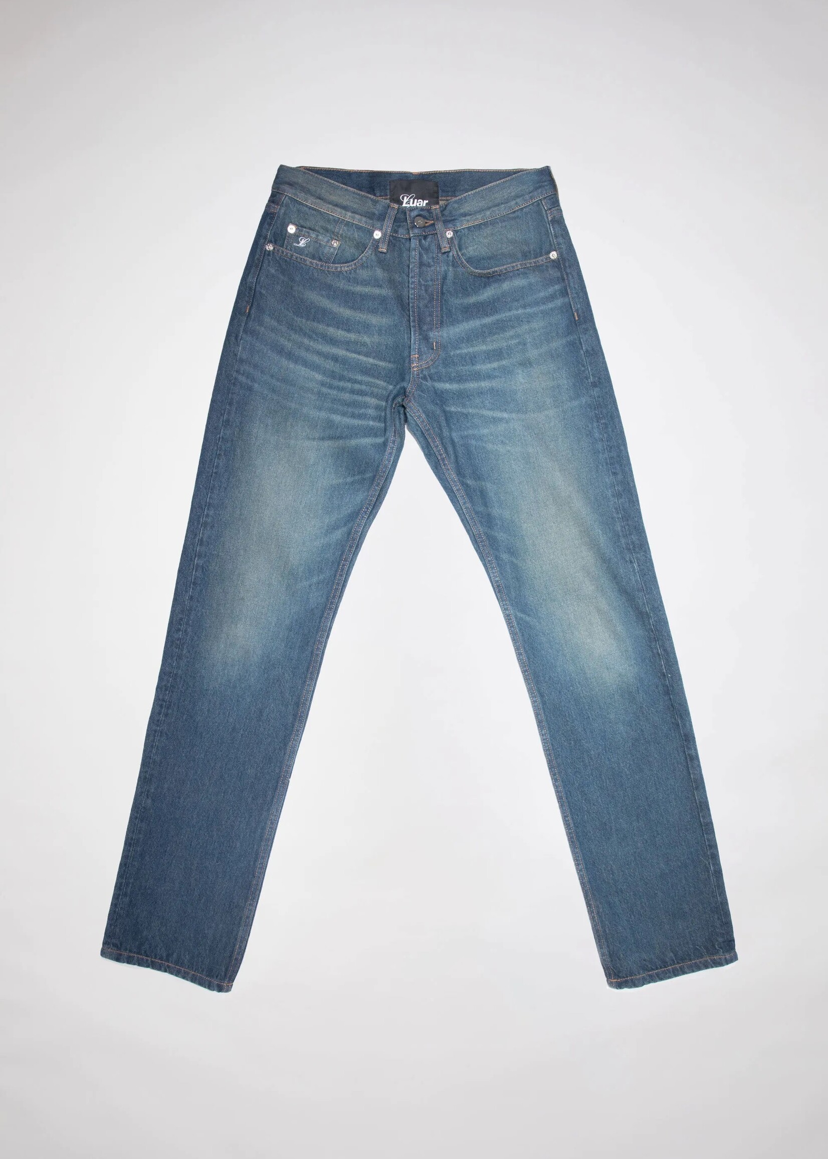 LUAR Diamond Denim Jeans in Dark Wash