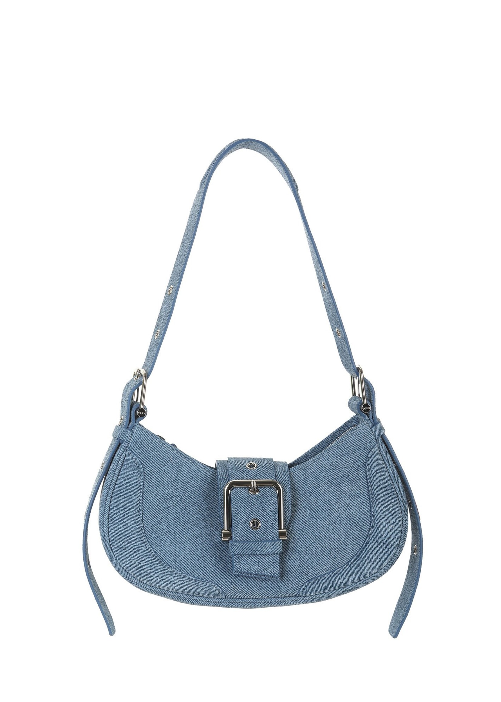 OSOI Hobo Brocle Bag in 'Denim Sky' Suede