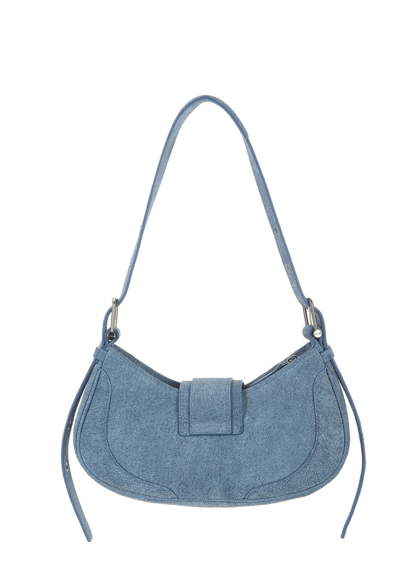 OSOI Hobo Brocle Bag in 'Denim Sky' Suede