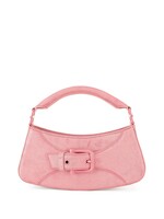 OSOI Belted Brocle Micro Bag in Pink Leather