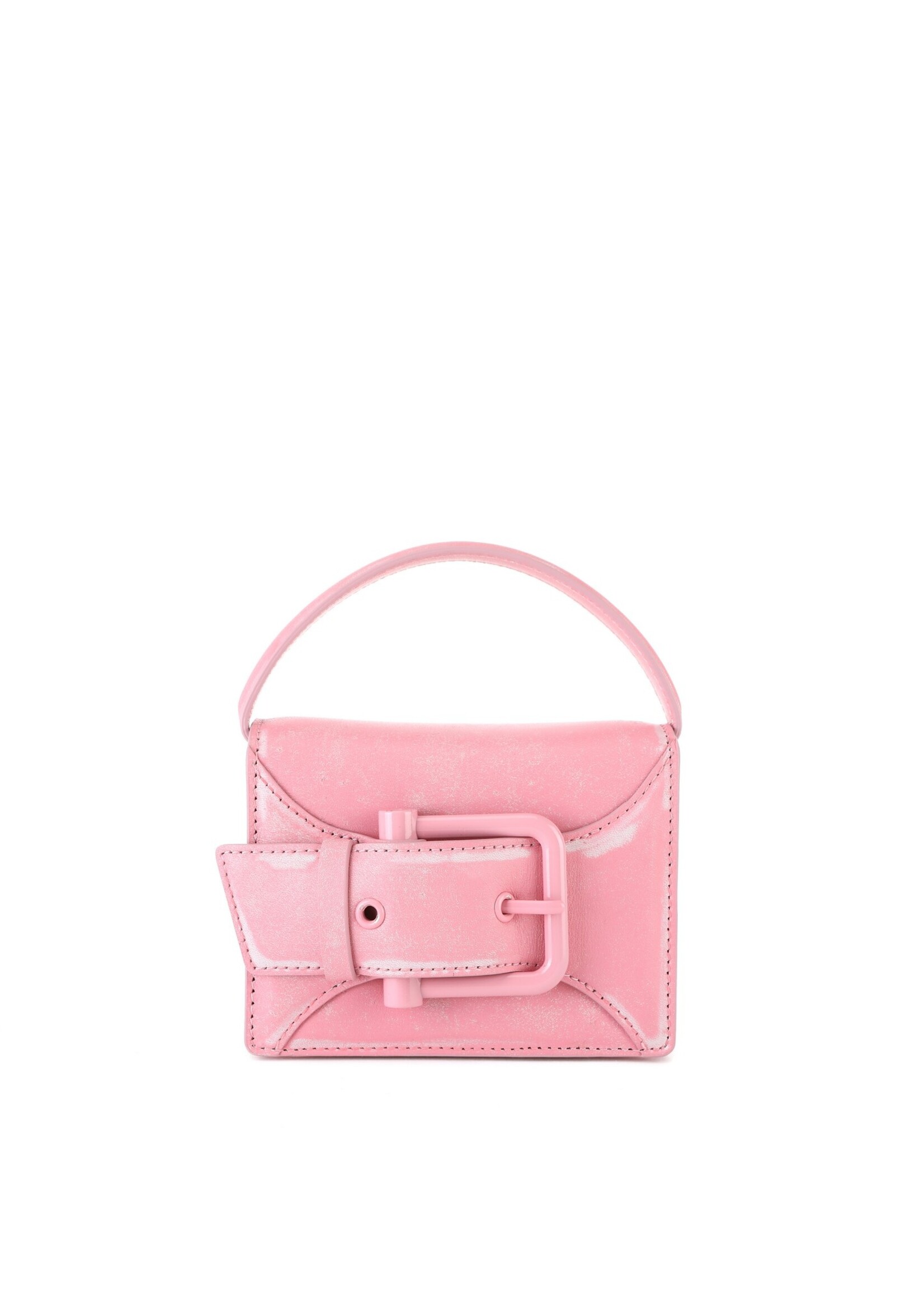 OSOI Belted Brocle Micro Bag in Pink Leather - NOW OR NEVER