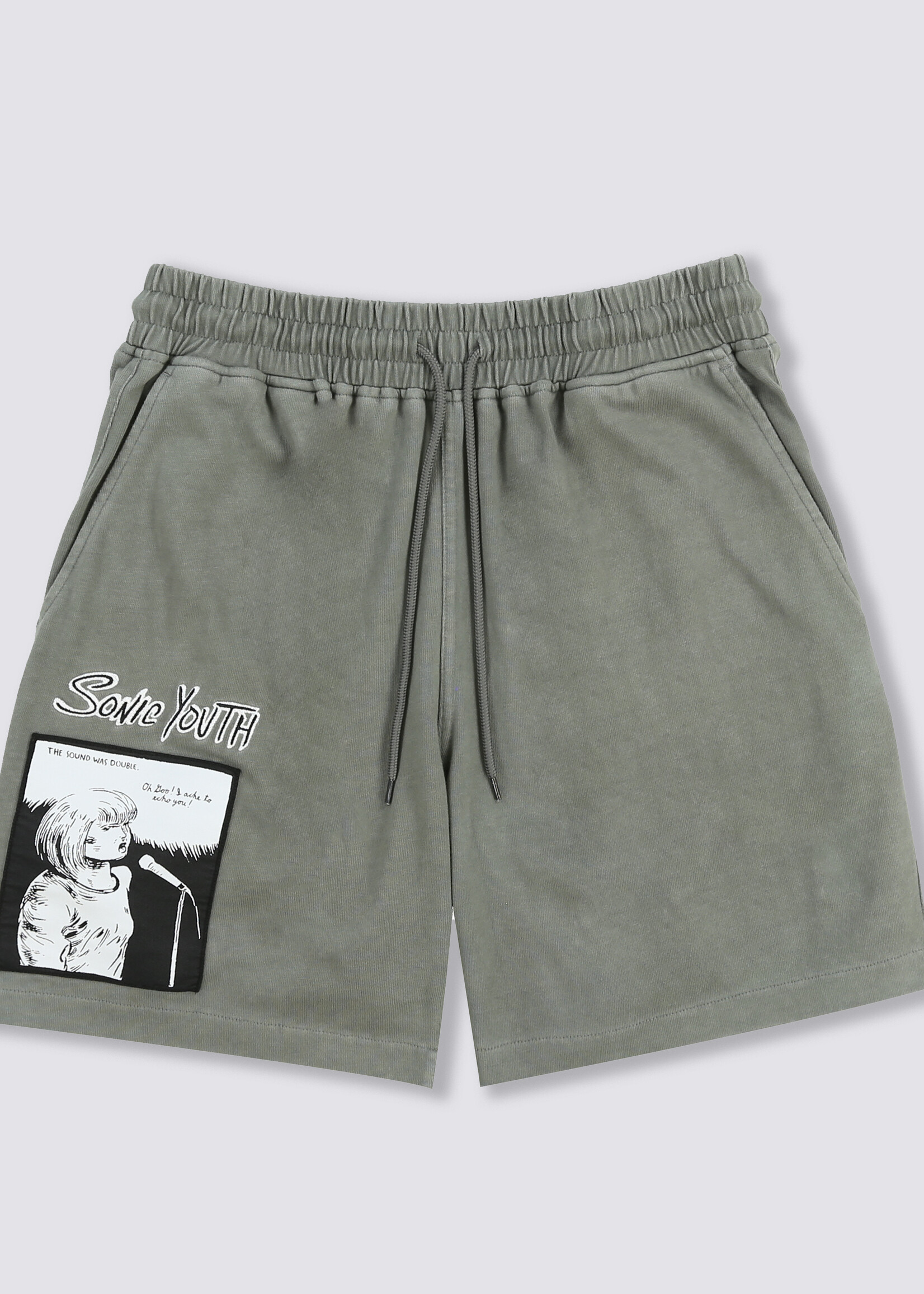 PLEASURES PLEASURES X SONIC YOUTH Singer Shorts in Charcoal
