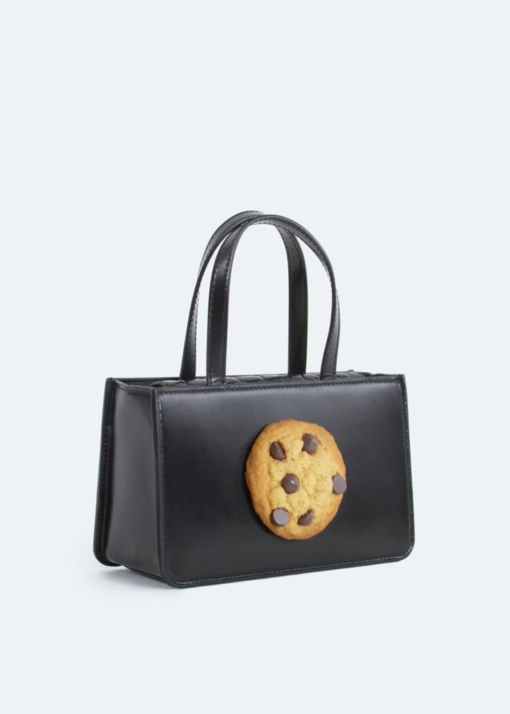 PUPPETS AND PUPPETS Small Cookie Bag in Black Leather