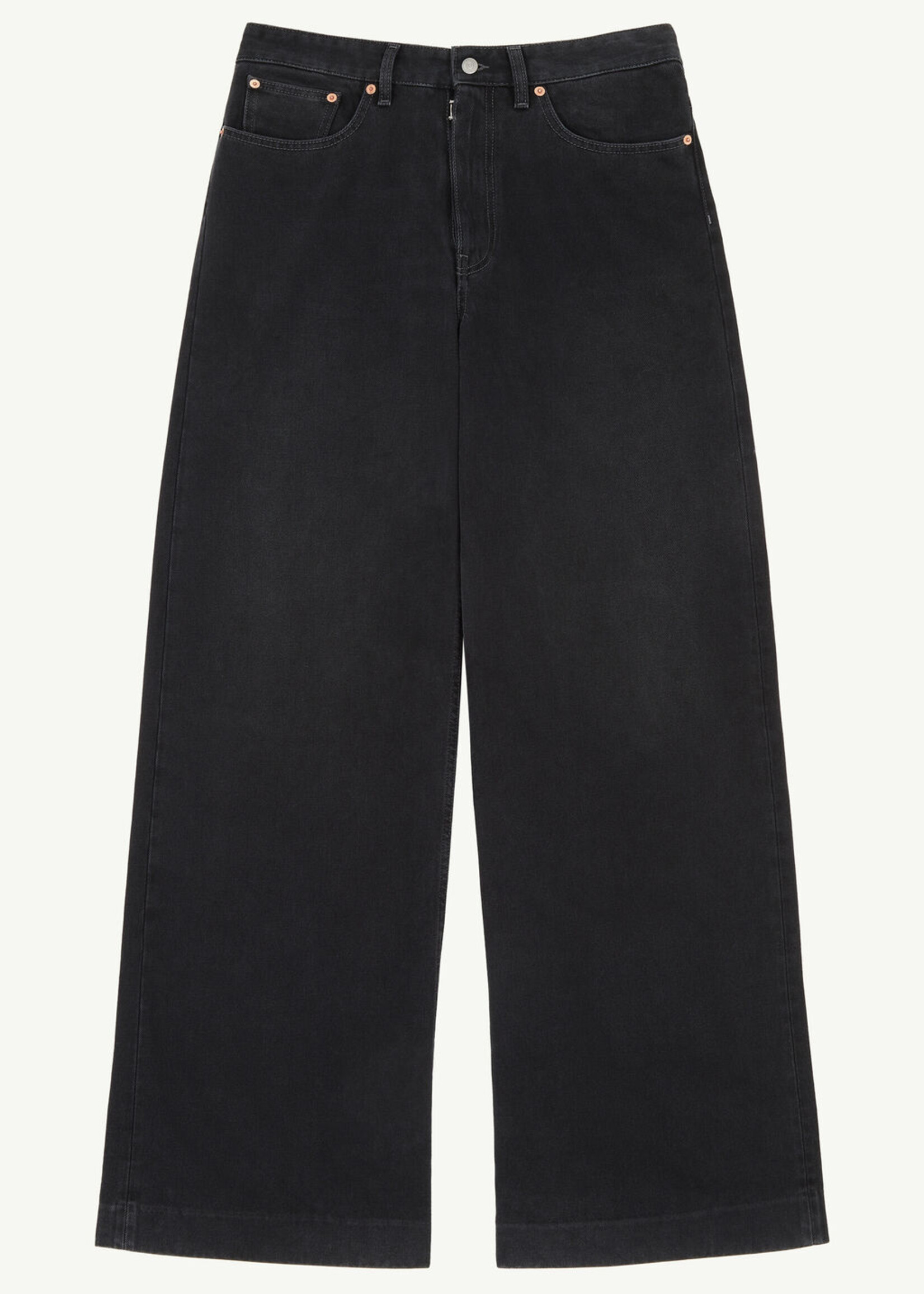 MM6 Maison Margiela Wide Leg Jeans in Black - NOW OR NEVER