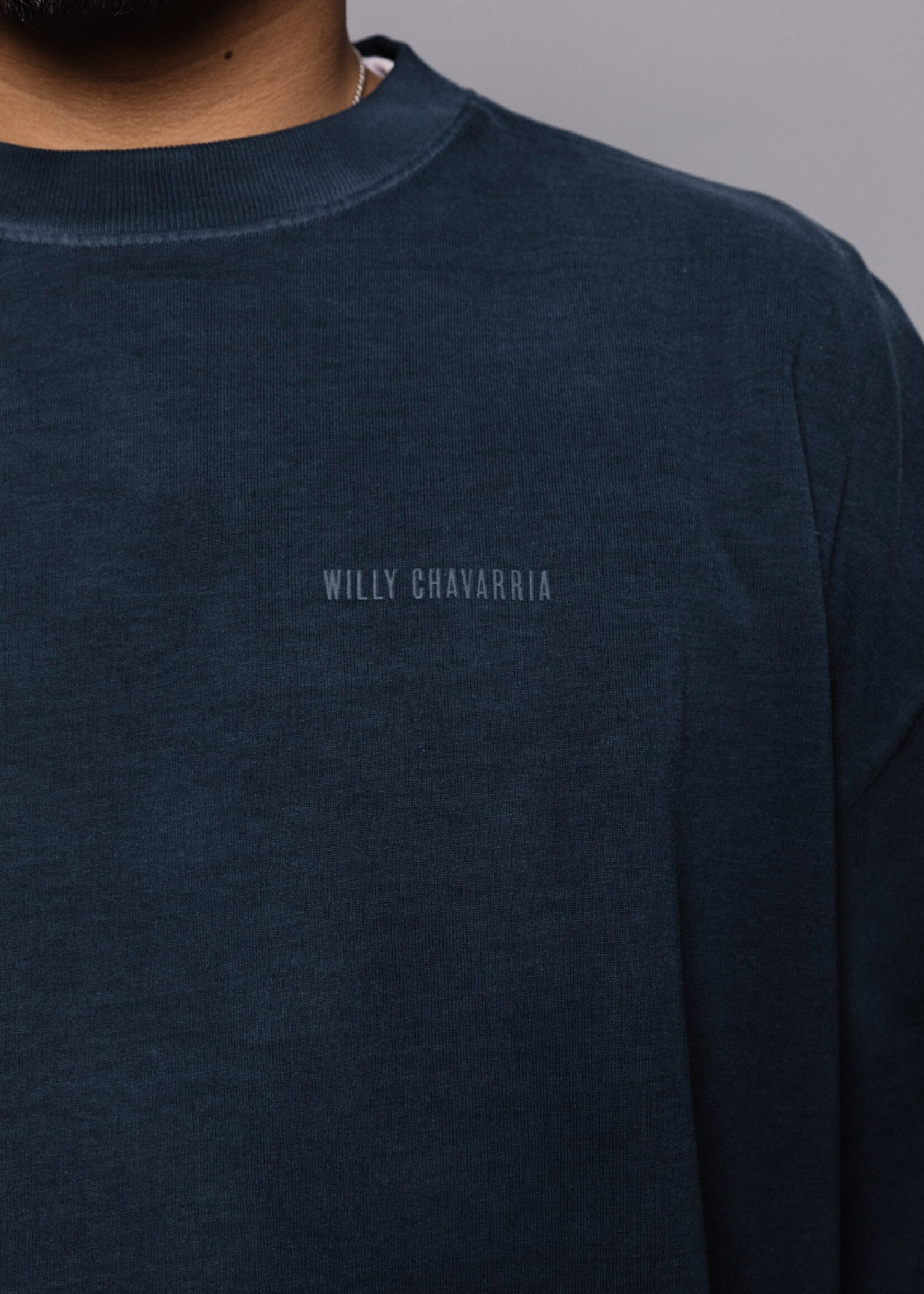 WILLY CHAVARRIA NOW OR NEVER EXCLUSIVE: L/S Buffalo T-shirt in Navy