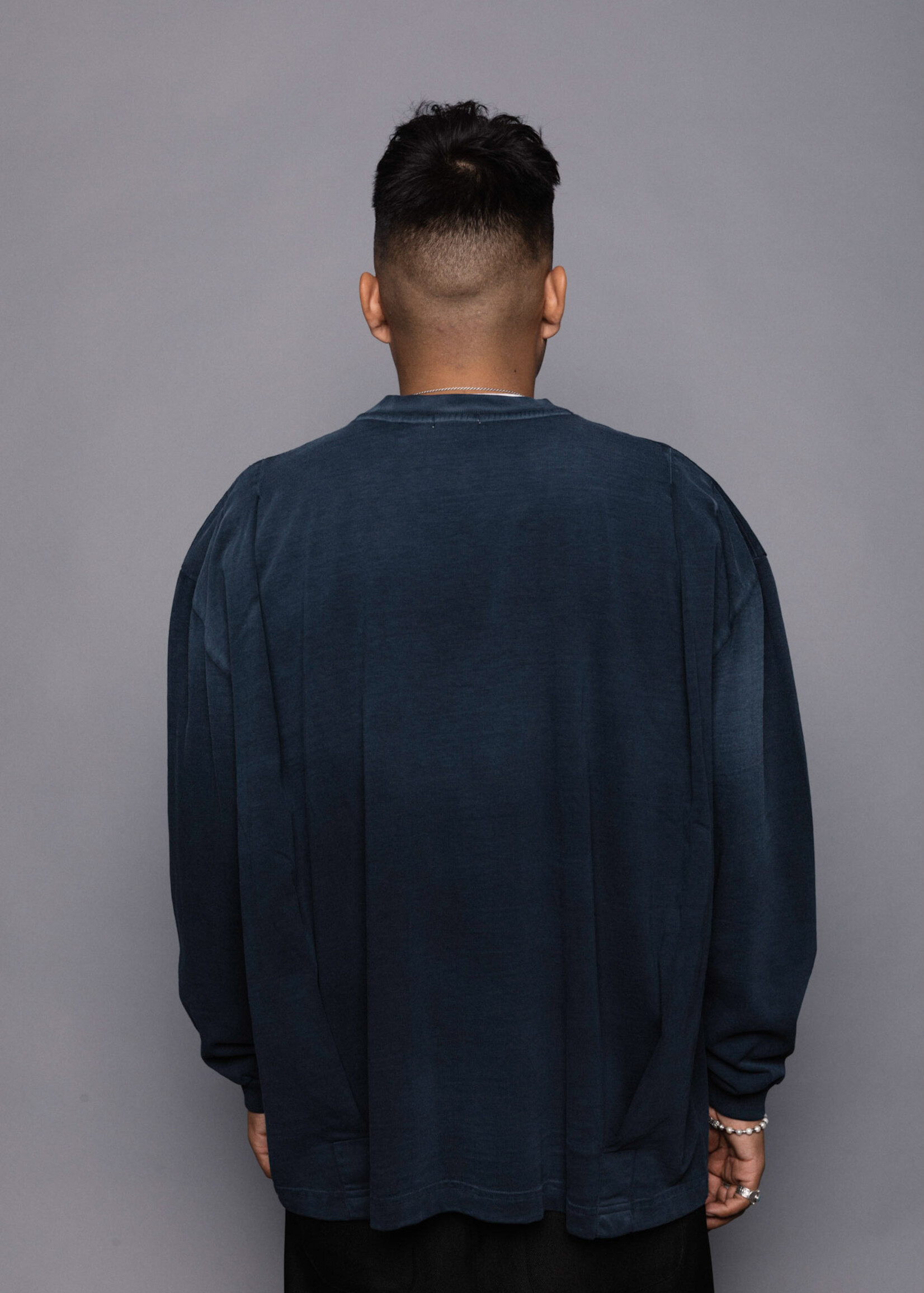 WILLY CHAVARRIA NOW OR NEVER EXCLUSIVE: L/S Buffalo T-shirt in Navy